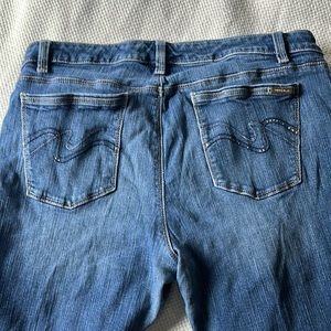 White House Black Market Denim Jeans Crop Leg size 12